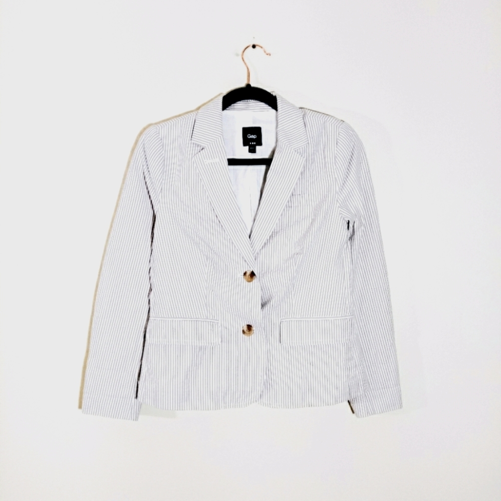 ⭐Gap | Women's Coastal Striped Blazer Taupe